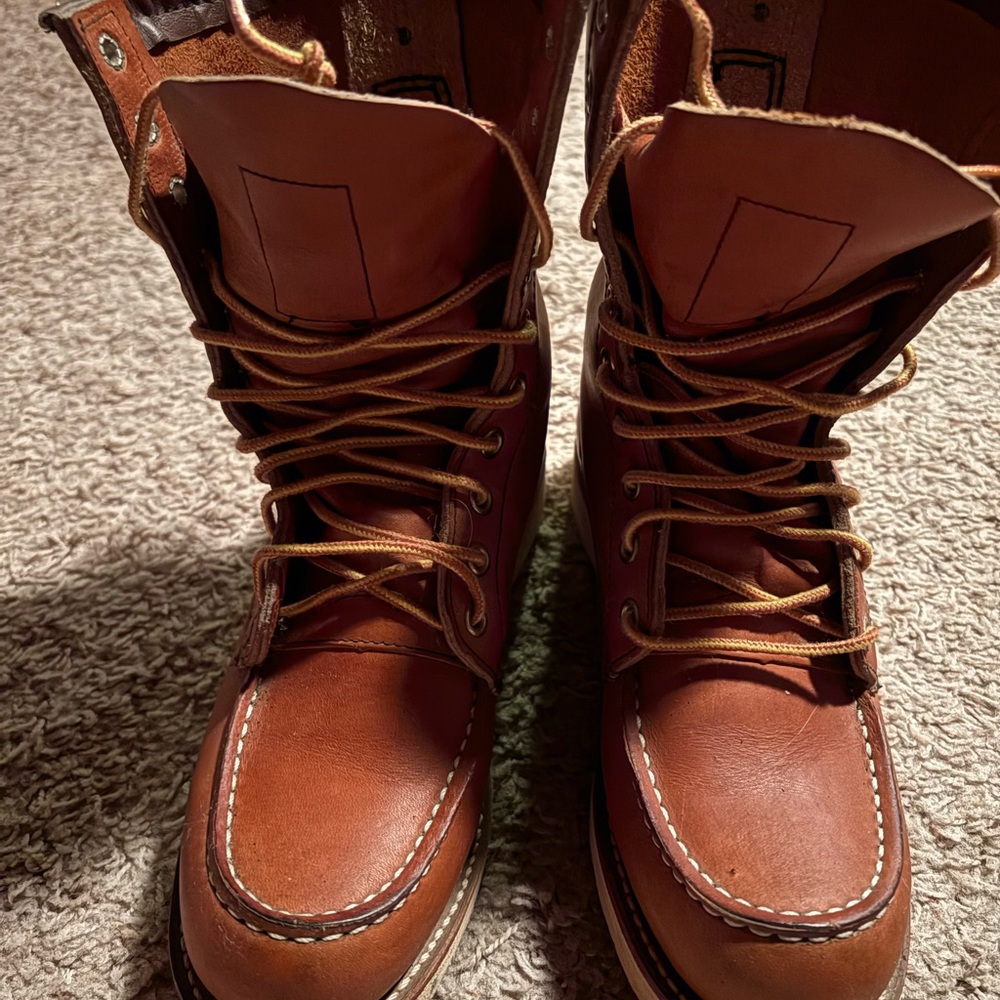 Red Wing Shoes Chestnut Leather Boots